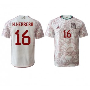 Maillot de foot Mexique Hector Herrera #16 Extérieur Monde 2022 Manches Courte